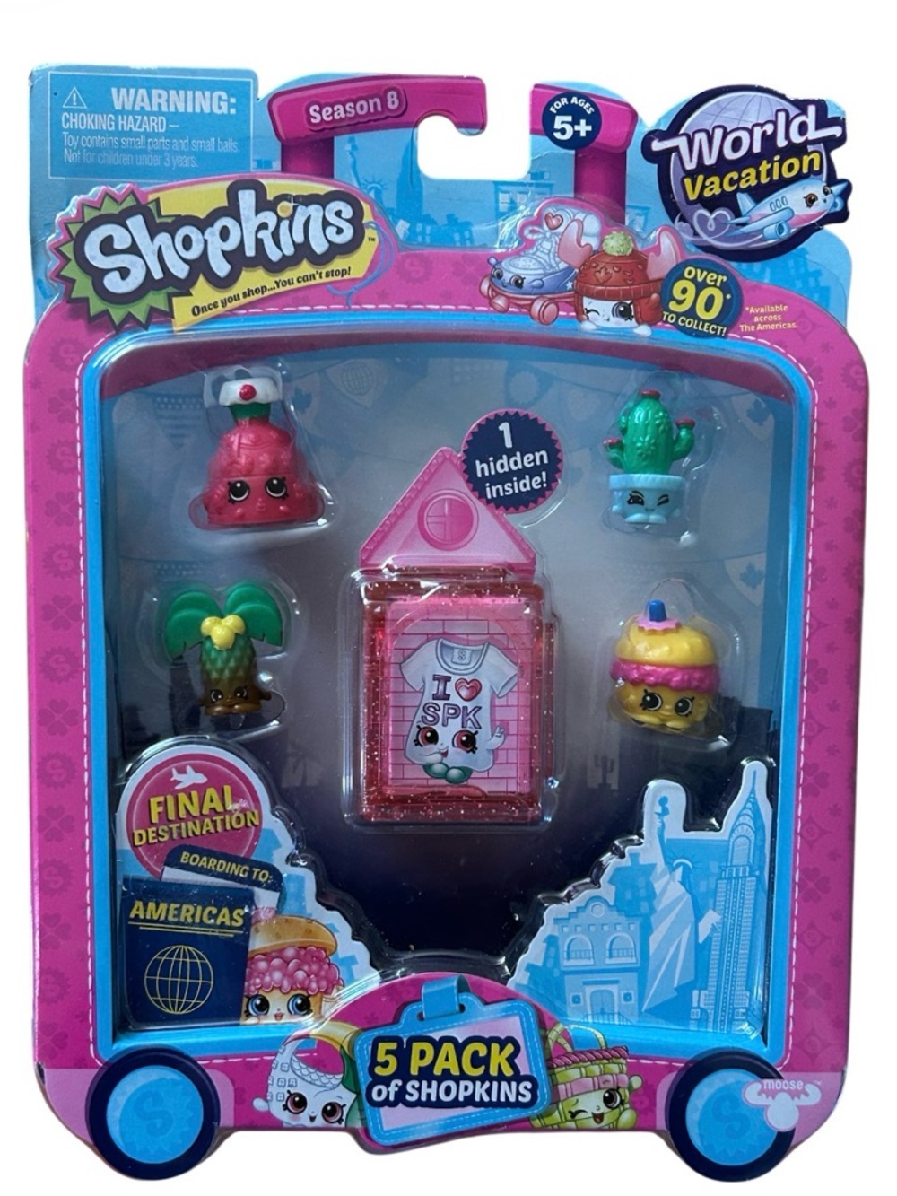 Shopkins 2016 World Vacation Season 8 - Five Pack Of Shopkins